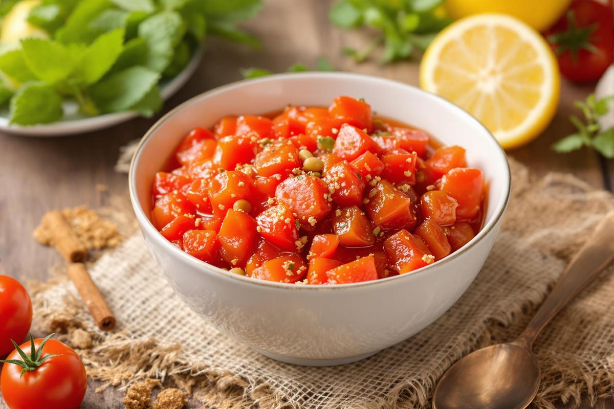 Ma compotée de tomates sucrées : une base rapide pour desserts surprenants