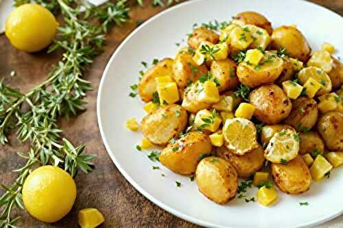 Pommes de terre grenaille rôties, herbes & citron confit : le twist qui épate !