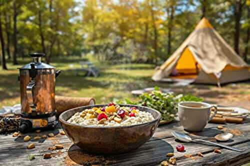 Porridge gourmand étoiles : petit-déj vacances camping en 3 min, l’astuce gain de temps !