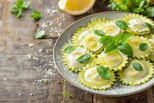 Ravioles de courgettes au chèvre citronné : l’apéro express qui va étonner vos invités !