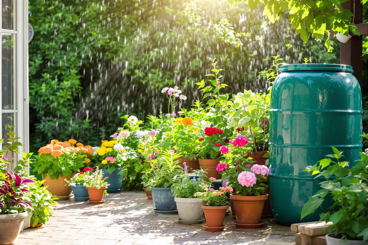 Réutiliser l’eau de pluie pour arroser ses plantes en pot même après plusieurs jours