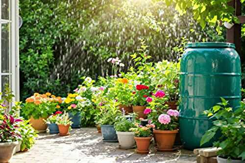 Réutiliser l’eau de pluie pour arroser ses plantes en pot même après plusieurs jours