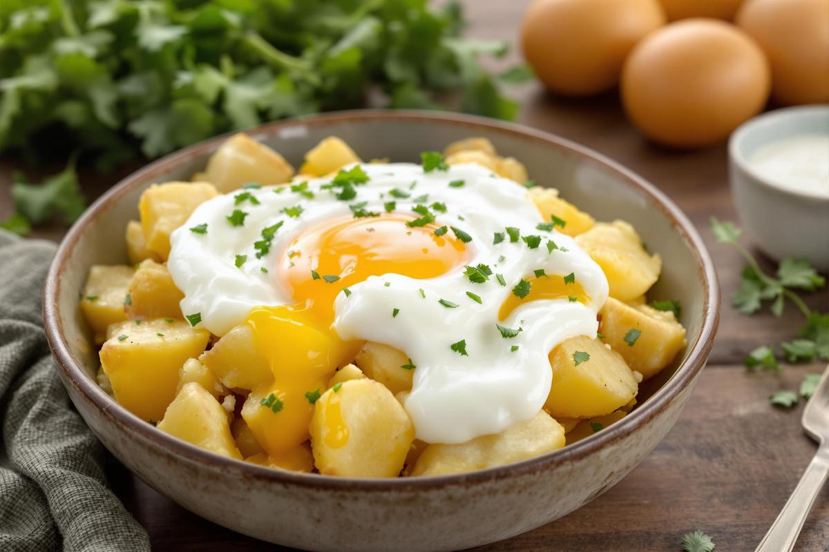 Salade tiède pommes de terre, œuf mollet & yaourt : mon secret pour l’addiction