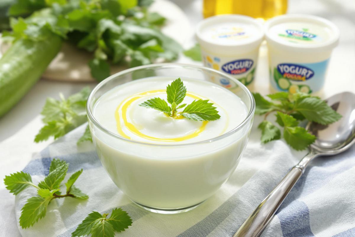 Soupe glacée concombre-yaourt : l’onctuosité anti-canicule