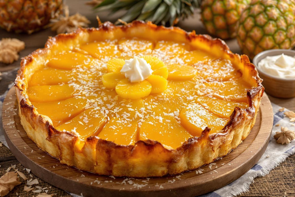 Tarte Tatin Ananas-Coco : la touche exotique qui va vous faire craquer !