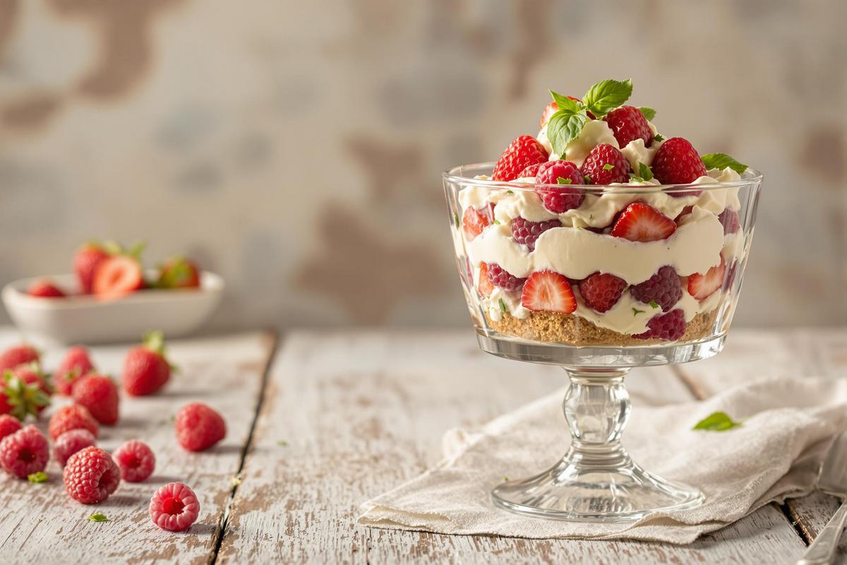 Tiramisu fruits rouges et basilic : un dessert frais, bluffant et ultra simple