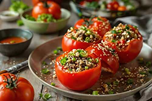 Tomates Farcies Fusion Coréenne : ce twist épicé va vous rendre accro !