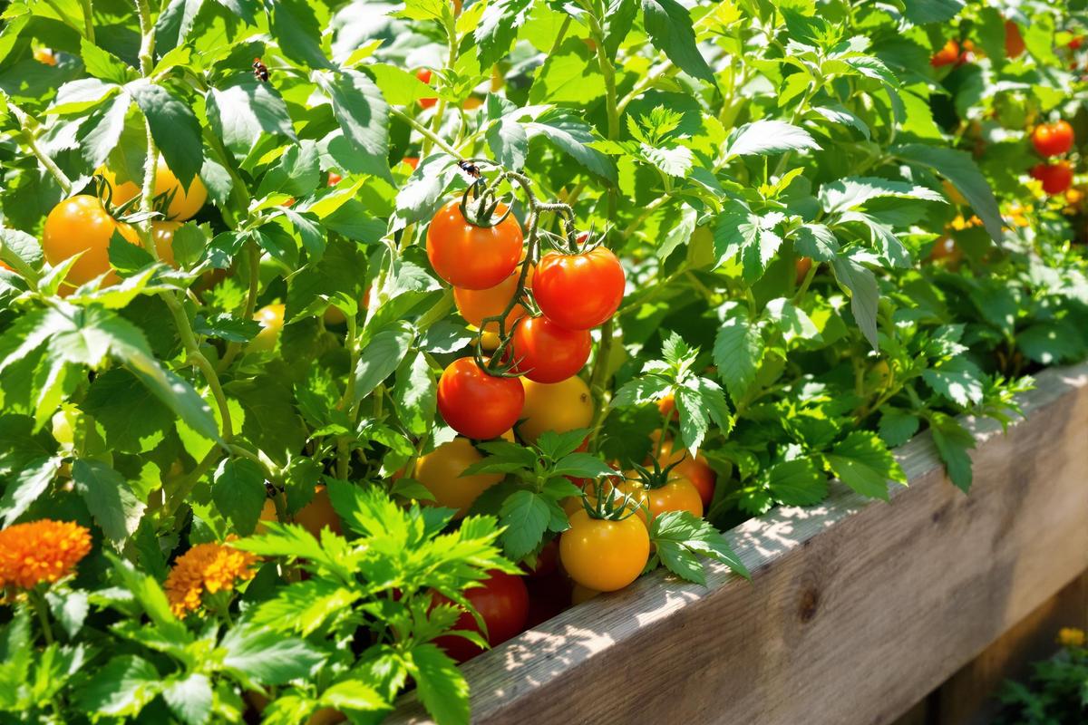 Voici les associations de plantes que j’utilise pour booster mes tomates (et ça marche)