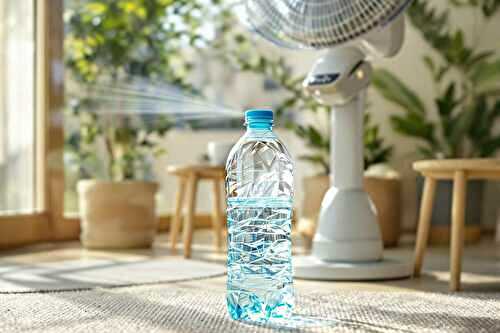 L’astuce de la bouteille d’eau glacée devant le ventilateur (j’ai gagné 4°C en 20 min)