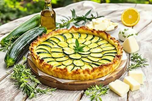 La tarte aux courgettes que je fais chaque été et qui remplace la pizza