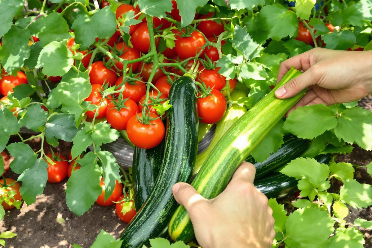Les erreurs à éviter absolument au moment de récolter tomates et courgettes