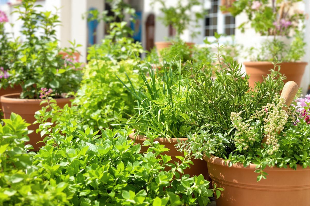 Les plantes et herbes que je cultive pour cuisiner grec toute l’année