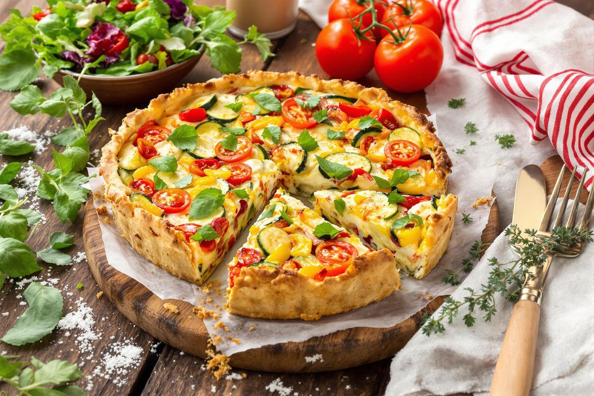 Ma quiche froide aux légumes… l’arme secrète contre la chaleur