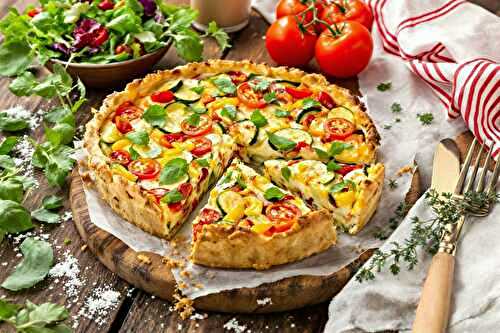 Ma quiche froide aux légumes… l’arme secrète contre la chaleur