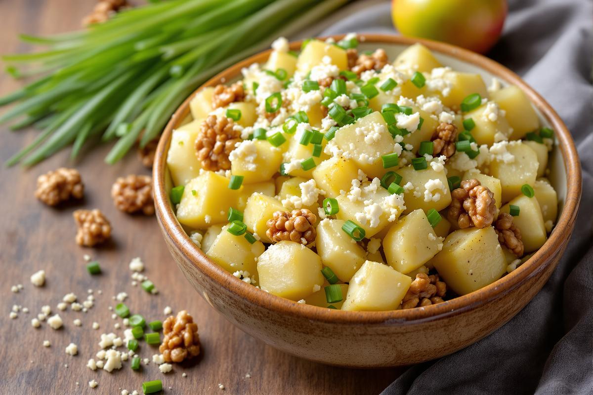 Ma salade de pommes de terre originale qui fait toujours un carton à table