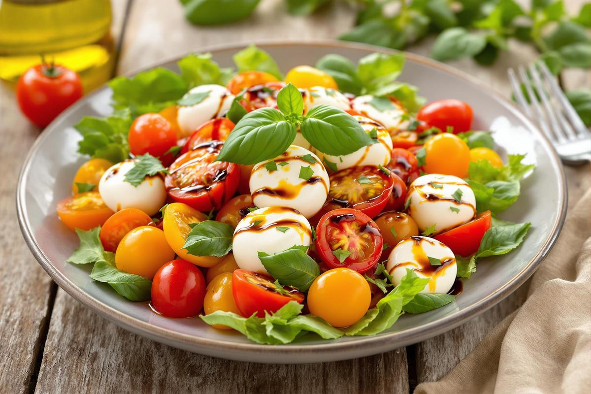Ma salade mozzarella-tomates qui reste fraîche même par 35°C (recette testée)