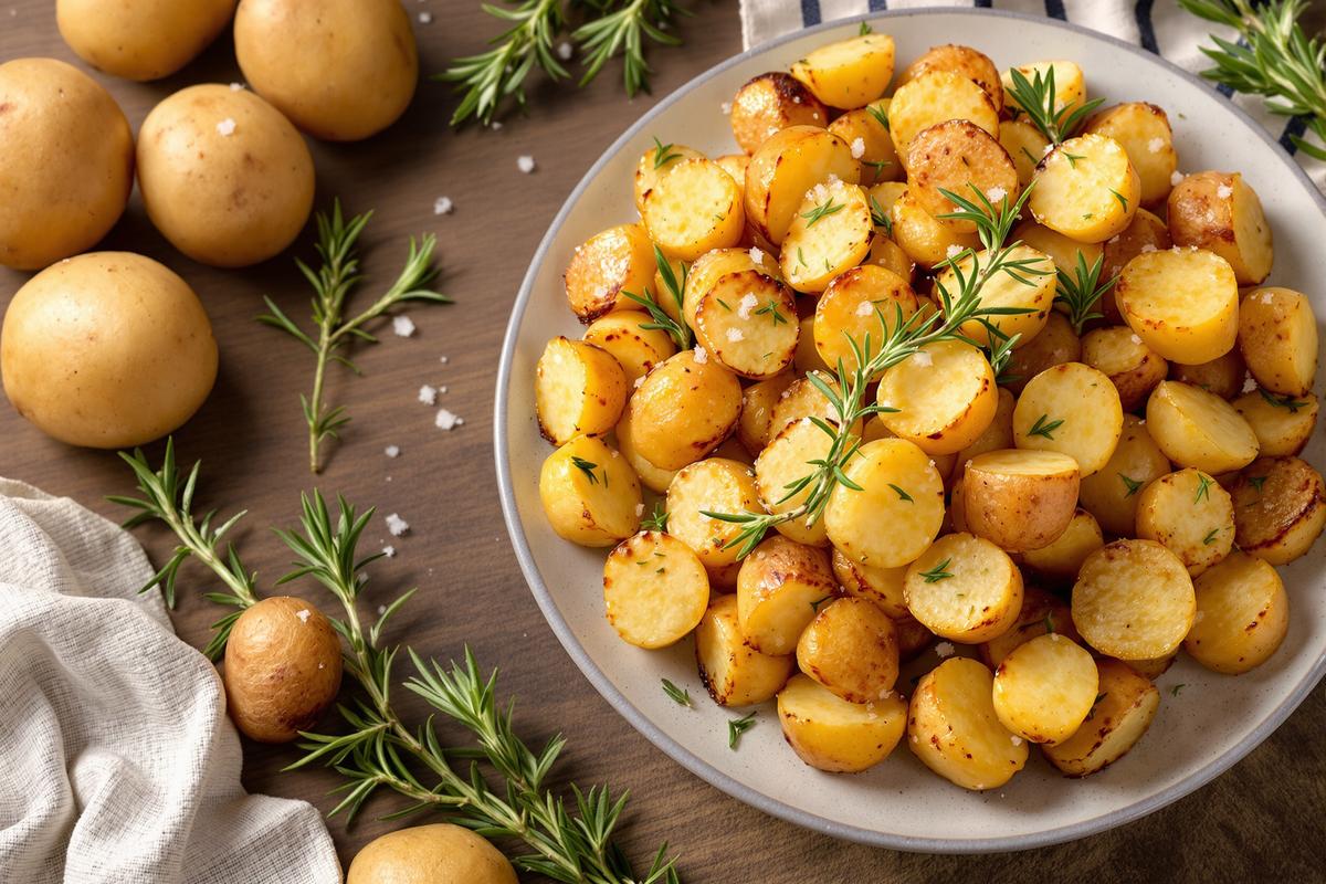 Mes pommes de terre rôties façon bistrot que je réussis à chaque fois