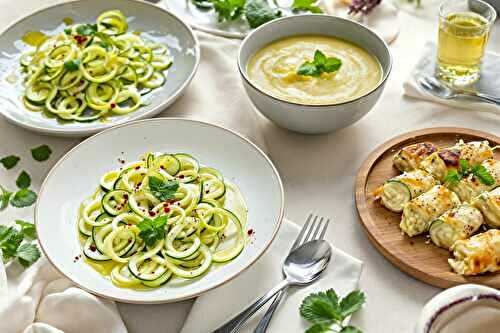 Mes recettes express à la courgette que je prépare pour un dîner léger
