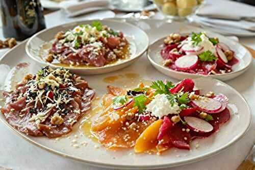 Mes variantes de carpaccio qui étonnent toujours mes invités