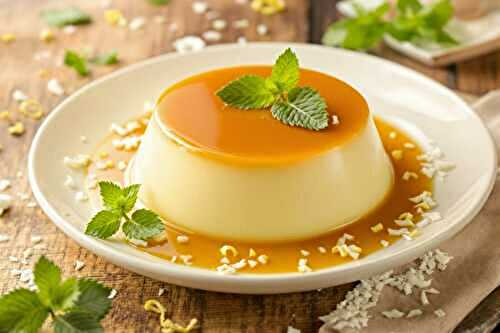 Mon flan à la noix de coco qui a régalé toute la famille