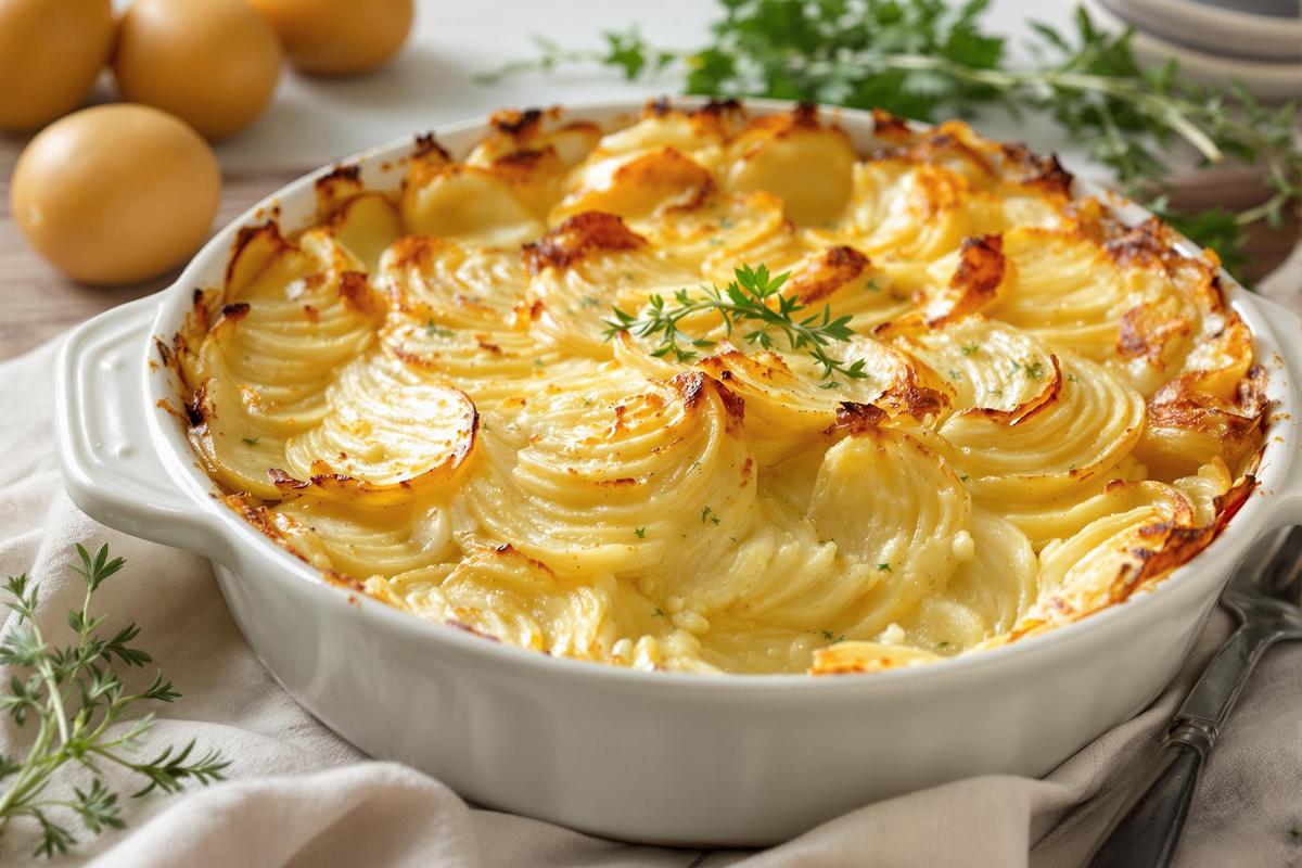 Mon gratin dauphinois crémeux à souhait (même sans crème liquide)