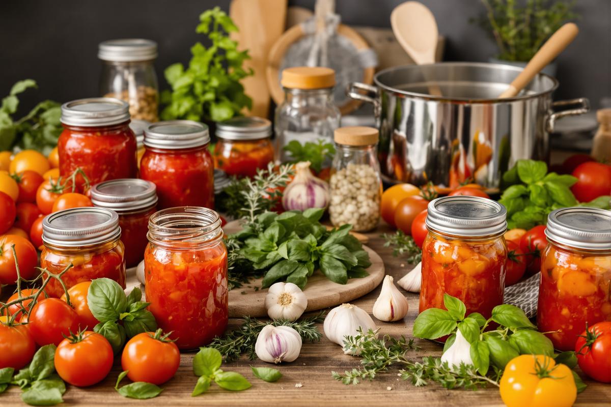 Préparer des conserves maison de tomates avant l’automne
