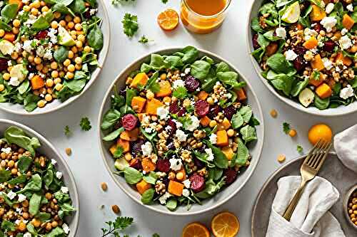 Salades composées idéales pour journées nuageuses
