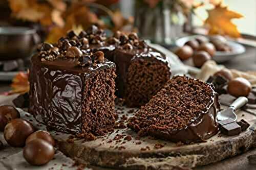 « Ultra fondant » : mon cake aux marrons et au chocolat