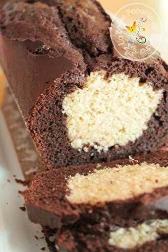 Cake chocolat et coeur de coco à IG bas