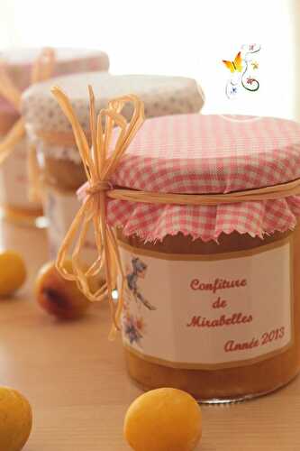 Confiture de mirabelles bio