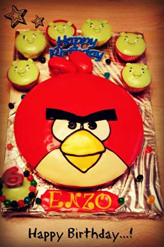 Gâteau Angry Birds