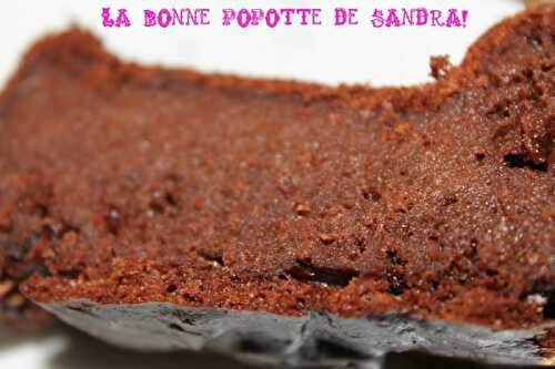 Gâteau chocolat fondant sans sucre, beurre, ni jaune d'oeuf!