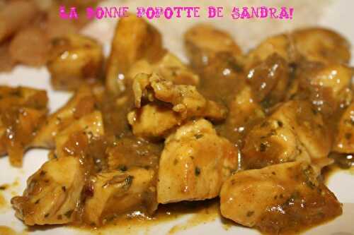 Poulet curry, yaourt 0%