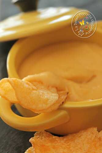 Sauce cheddar pour nachos et crudités