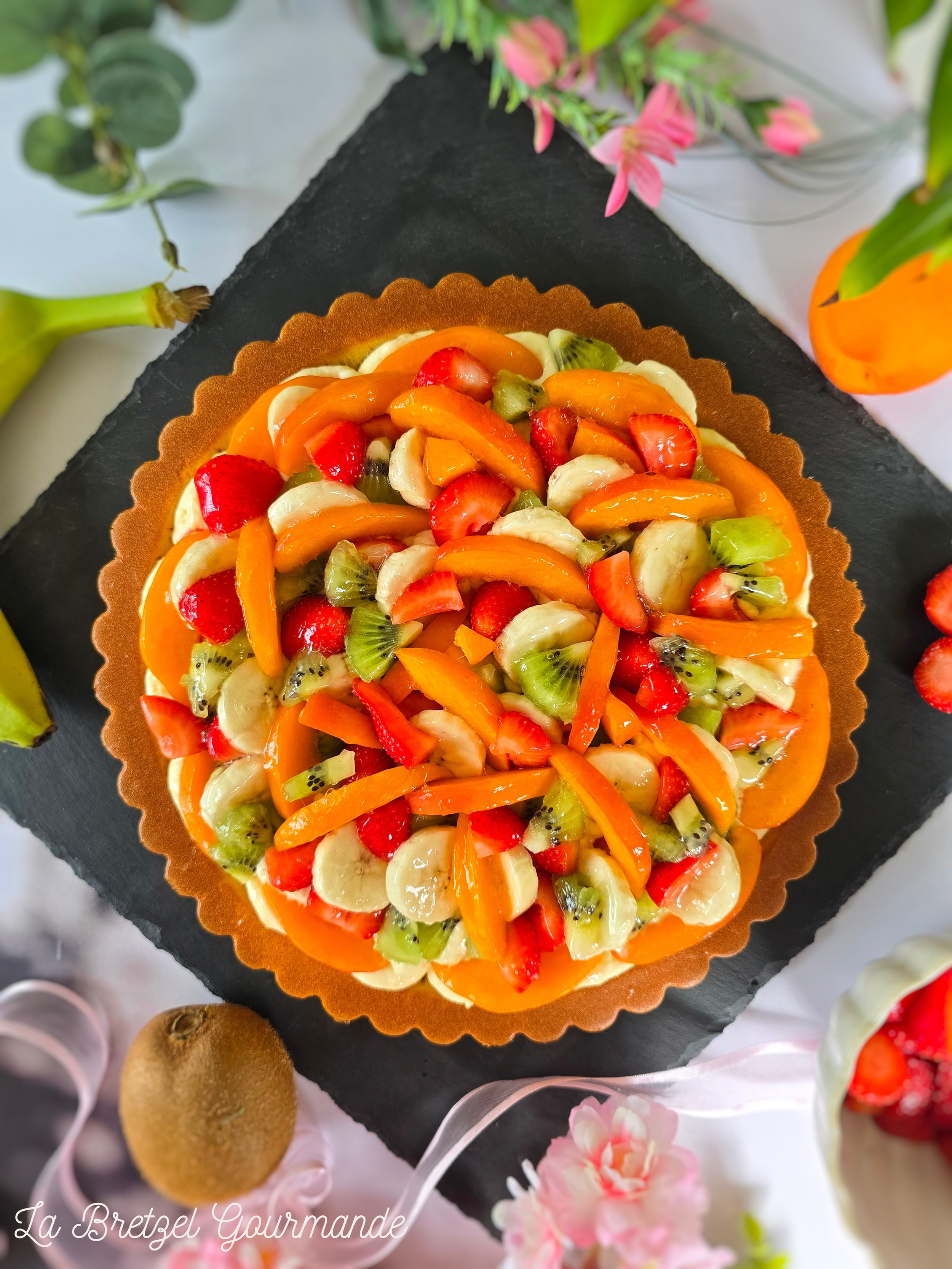 Tarte aux fruits - biscuit amande