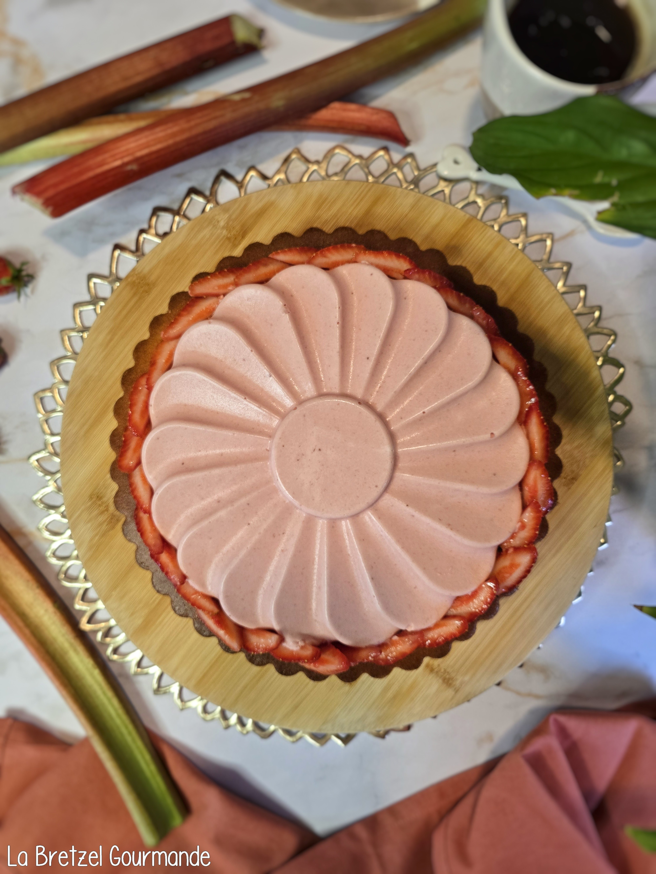 Tarte fraise - rhubarbe 