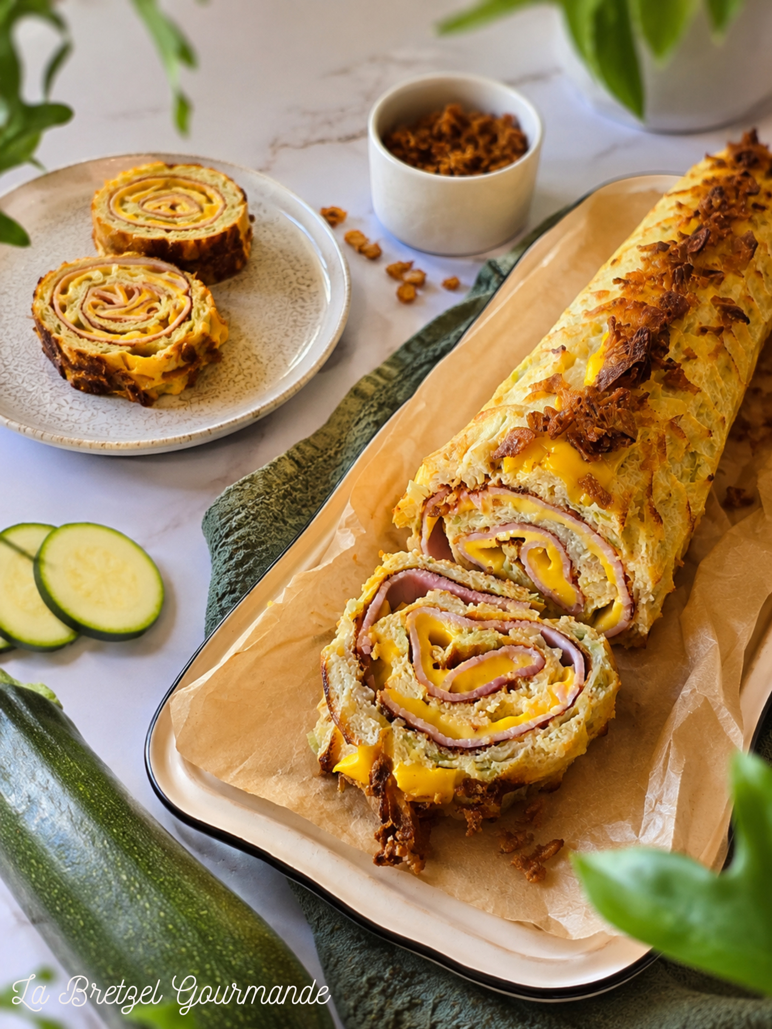 Roulé aux courgettes