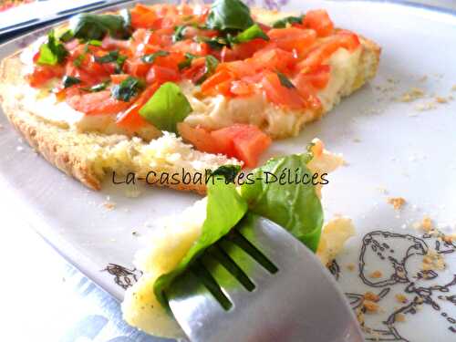 Bruschetta tomates mozzarella - La Casbah des Delices