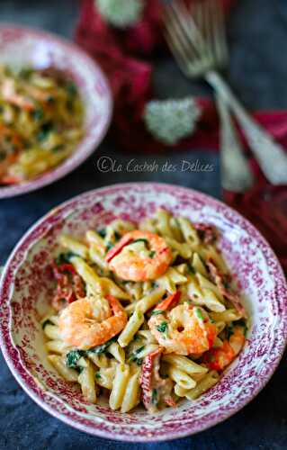 Crevettes à la toscane crémeuses