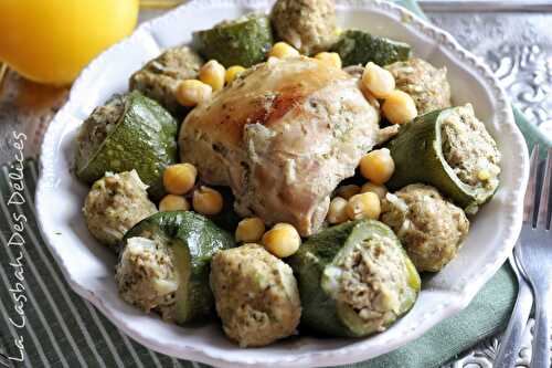 Dolma courgettes au poulet