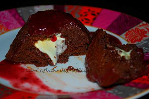 Fondant coeur coulant au chocolat blanc