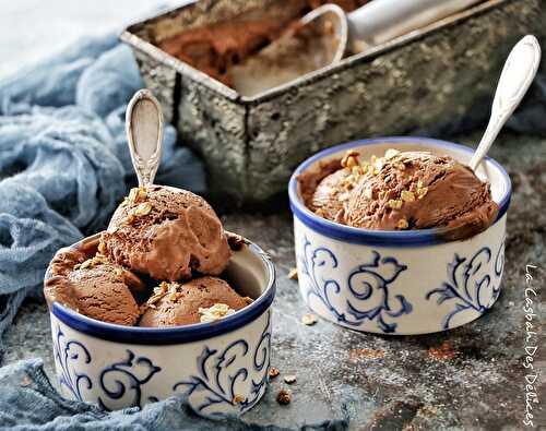 Glace au chocolat sans sorbetière facile