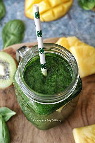 Green smoothie épinards et fruits