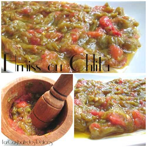 Hmiss ou Chlita : salade de poivrons et tomates grillés - La Casbah des Delices