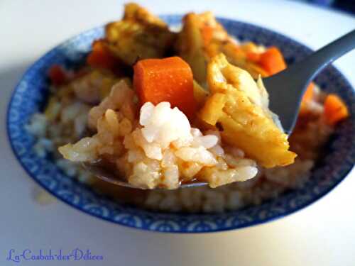 Riz au poisson en sauce parfumée