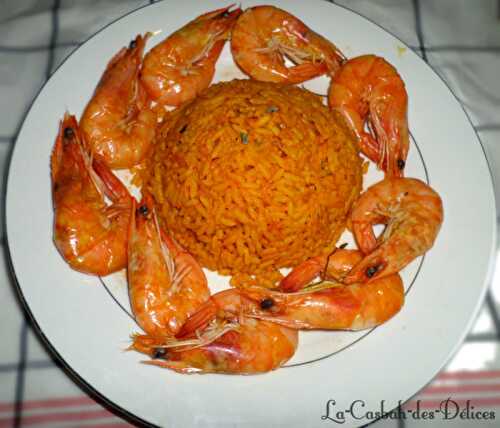 Riz en sauce aux Crevettes