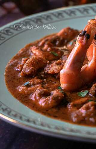 Tajine de crevettes à la chermoula