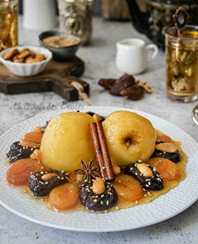 Tajine hlou aux pommes sans viande