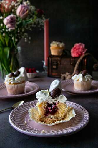 Cupcakes à la vanille et confiture