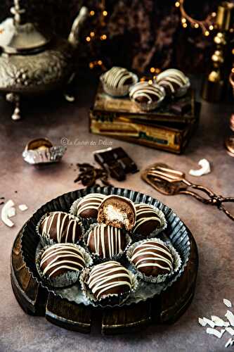 Boules au chocolat et noix de coco